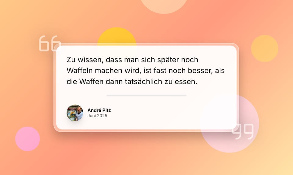 Weltkrieg, Waffeln und Videofuckup am 08. Juni 2025